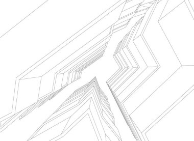 soyut mimari duvar kağıdı tasarımı, dijital konsept arkaplan