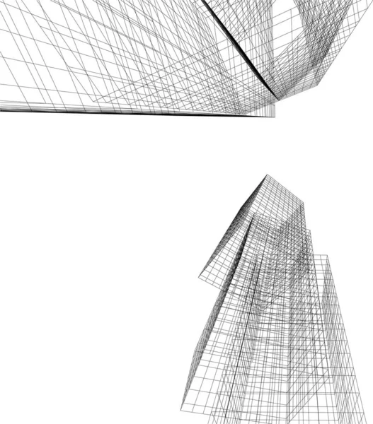 抽象的な建築壁紙のデザインデジタルコンセプトの背景 — ストックベクタ