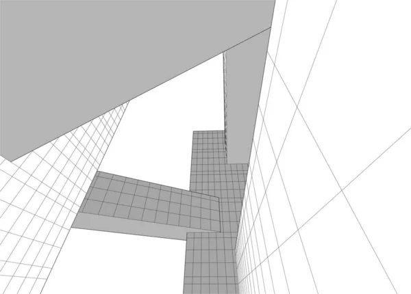 Абстрактный Архитектурный Дизайн Обоев Цифровой Концепт Фон — стоковый вектор