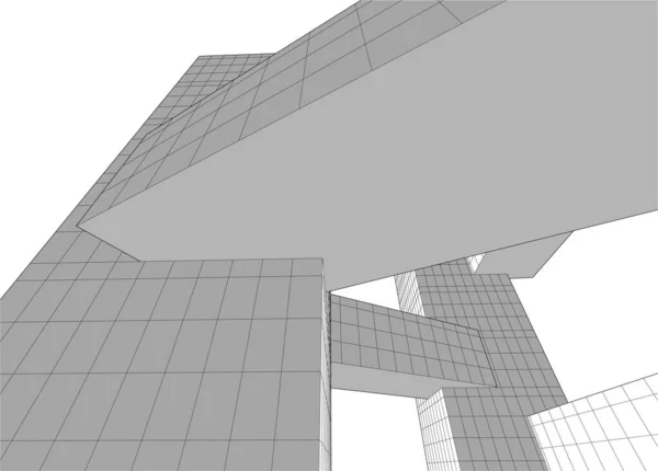 Абстрактный Архитектурный Дизайн Обоев Цифровой Концепт Фон — стоковый вектор