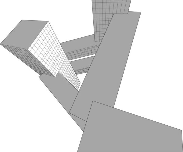 abstract architectural wallpaper design, digital concept background