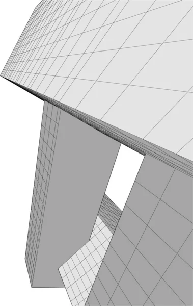 Абстрактный Архитектурный Дизайн Обоев Цифровой Концепт Фон — стоковый вектор