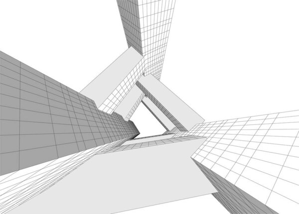 abstract architectural wallpaper design, digital concept background