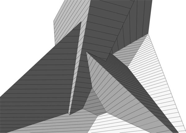 abstract architectural wallpaper design, digital concept background