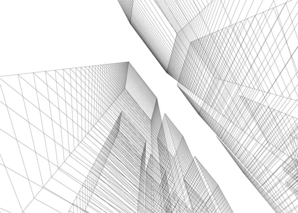 Design Abstrait Papier Peint Architectural Fond Concept Numérique — Image vectorielle