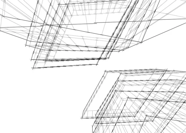 Абстрактный Архитектурный Дизайн Обоев Цифровой Концепт Фон — стоковый вектор