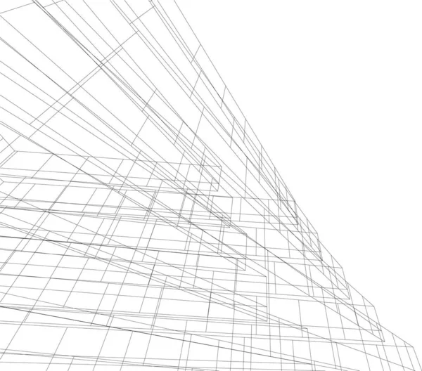 Абстрактный Архитектурный Дизайн Обоев Цифровой Концепт Фон — стоковый вектор