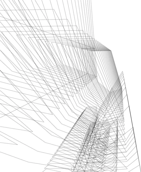 Abstrakcyjny Projekt Tapety Architektonicznej Cyfrowe Tło Koncepcyjne — Wektor stockowy