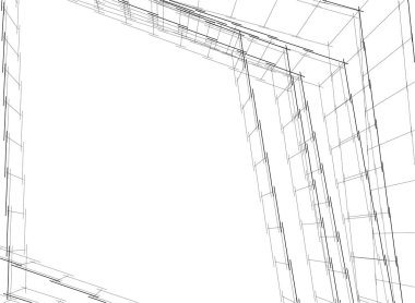 Ev kavramı kroki 3d çizim