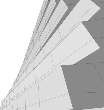 soyut mimari duvar kağıdı tasarımı, dijital konsept arkaplan