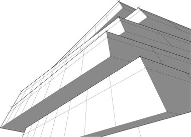 soyut mimari duvar kağıdı tasarımı, dijital konsept arkaplan