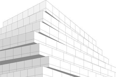 soyut mimari duvar kağıdı tasarımı, dijital konsept arkaplan