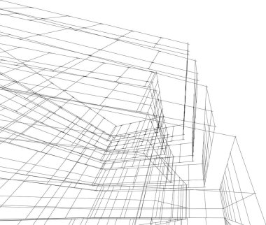 soyut mimari duvar kağıdı tasarımı, dijital konsept arkaplan