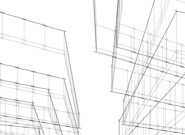 Абстрактный Архитектурный Дизайн Обоев Цифровой Концепт Фон — стоковый вектор