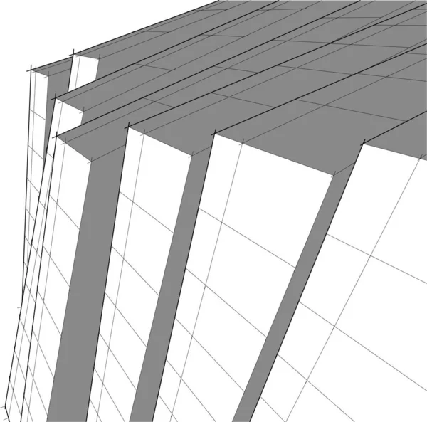 抽象的な建築壁紙のデザインデジタルコンセプトの背景 — ストックベクタ