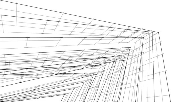 Абстрактный Архитектурный Дизайн Обоев Цифровой Концепт Фон — стоковый вектор