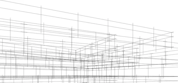 Abstrakcyjny Projekt Tapety Architektonicznej Cyfrowe Tło Koncepcyjne — Wektor stockowy