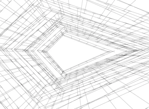 Абстрактный Архитектурный Дизайн Обоев Цифровой Концепт Фон — стоковый вектор