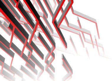 Farklı geometrik şekillere sahip soyut arkaplan