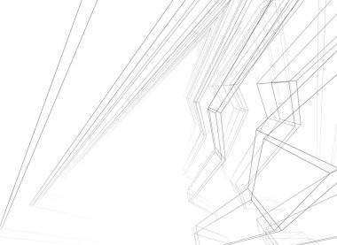 soyut mimari duvar kağıdı tasarımı, dijital konsept arkaplan