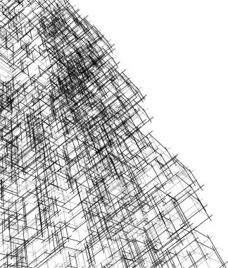 soyut mimari duvar kağıdı tasarımı, dijital konsept arkaplan