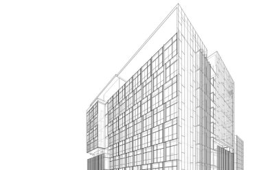 soyut mimari duvar kağıdı tasarımı, dijital konsept arkaplan