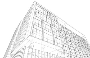 soyut mimari duvar kağıdı tasarımı, dijital konsept arkaplan