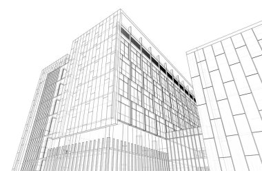 soyut mimari duvar kağıdı tasarımı, dijital konsept arkaplan