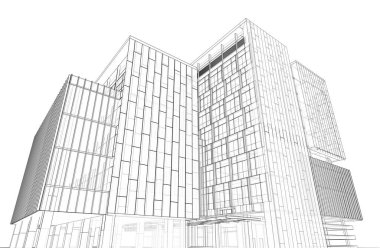 soyut mimari duvar kağıdı tasarımı, dijital konsept arkaplan