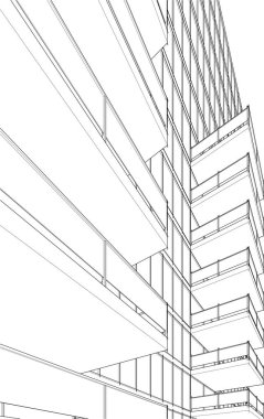 soyut mimari duvar kağıdı tasarımı, dijital konsept arkaplan