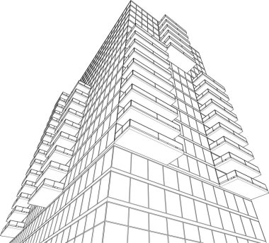 soyut mimari duvar kağıdı tasarımı, dijital konsept arkaplan