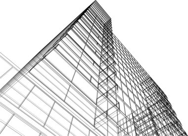 soyut mimari duvar kağıdı tasarımı, dijital konsept arkaplan