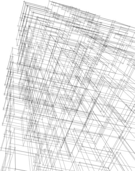 Diseño Abstracto Papel Pintado Arquitectónico Fondo Concepto Digital — Vector de stock