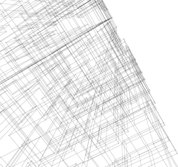 建筑墙纸设计 数字概念背景 — 图库矢量图片