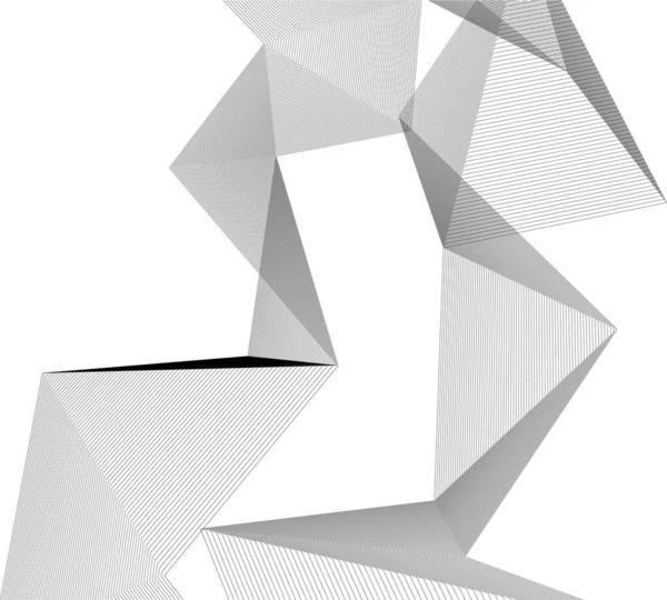 Design Abstrait Papier Peint Architectural Fond Concept Numérique — Image vectorielle