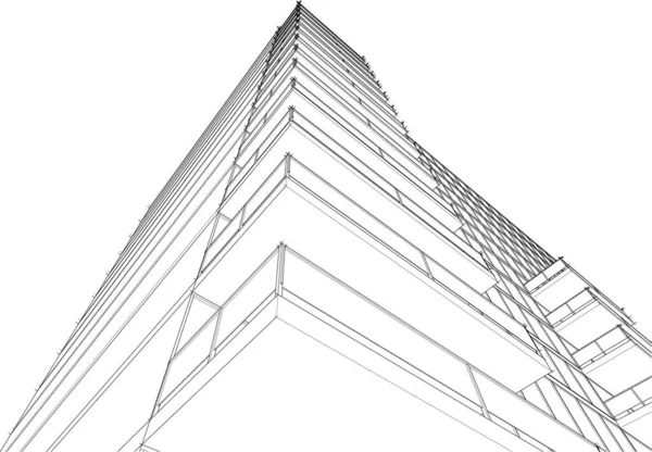 抽象的な建築壁紙のデザインデジタルコンセプトの背景 — ストックベクタ