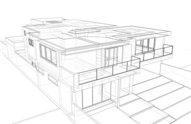 soyut mimari duvar kağıdı tasarımı, dijital konsept arkaplan