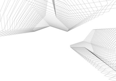 soyut mimari duvar kağıdı tasarımı, dijital konsept arkaplan