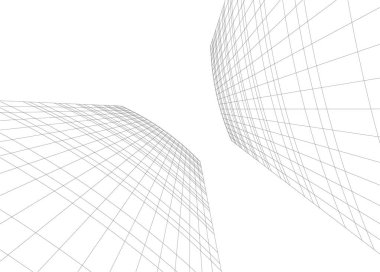 soyut mimari duvar kağıdı tasarımı, dijital konsept arkaplan