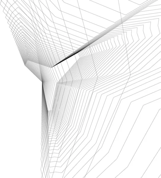 Diseño Abstracto Papel Pintado Arquitectónico Fondo Concepto Digital — Vector de stock