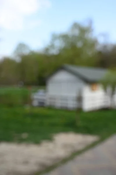 Verschwommener Hintergrund Des Dorfes — Stockfoto