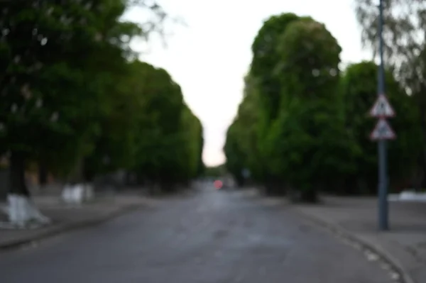 Fondo Borroso Del Tráfico Ciudad — Foto de Stock