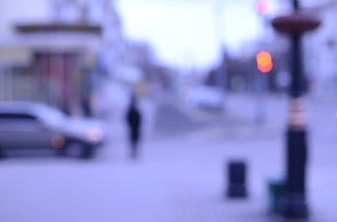 Şehrin bulanık arkaplanı