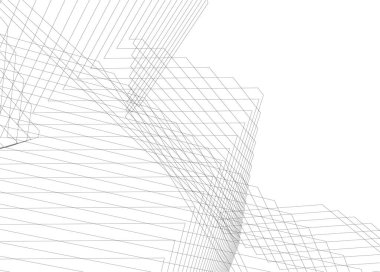 soyut mimari duvar kağıdı tasarımı, dijital konsept arkaplan