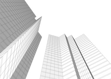 soyut mimari duvar kağıdı tasarımı, dijital konsept arkaplan