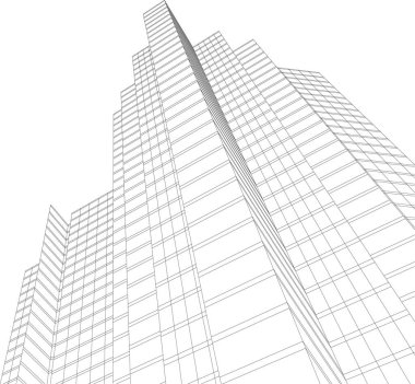 soyut mimari duvar kağıdı tasarımı, dijital konsept arkaplan