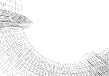 soyut mimari duvar kağıdı tasarımı, dijital konsept arkaplan