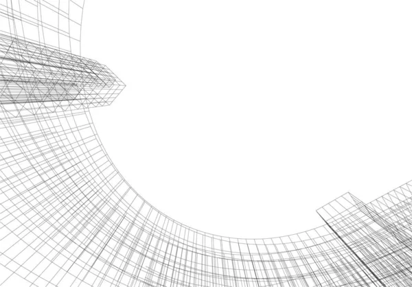 Абстрактный Архитектурный Дизайн Обоев Цифровой Концепт Фон — стоковый вектор