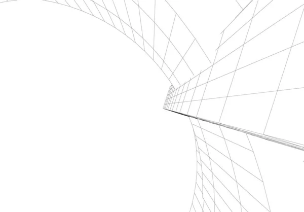 Абстрактный Архитектурный Дизайн Обоев Цифровой Концепт Фон — стоковый вектор