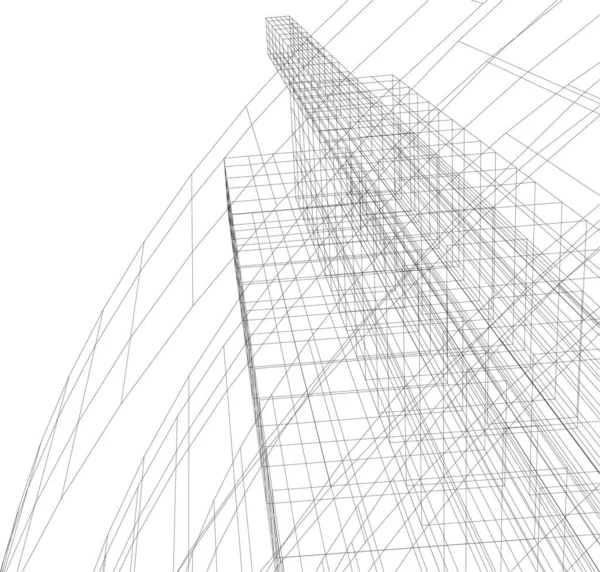 Абстрактный Архитектурный Дизайн Обоев Цифровой Концепт Фон — стоковый вектор